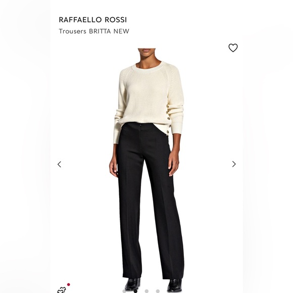 Ladies size 7/8 navy Britta pants by RAFFAELLO ROSSI - Picture 9 of 12